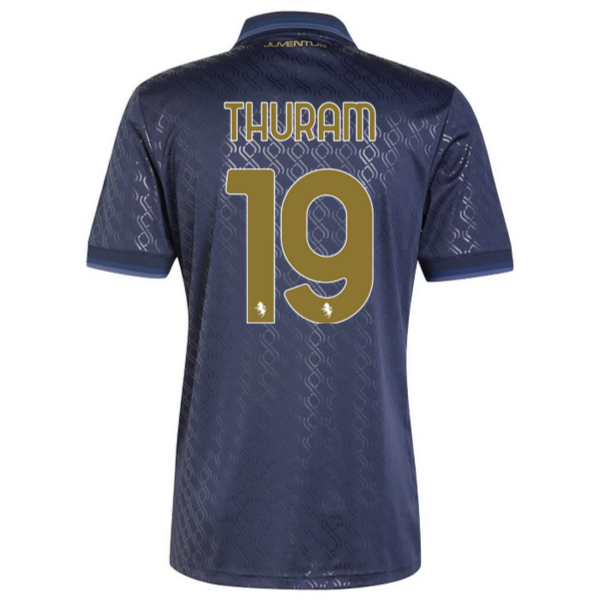Thuram #19 Juventus Third Navy Soccer Jersey 24-25