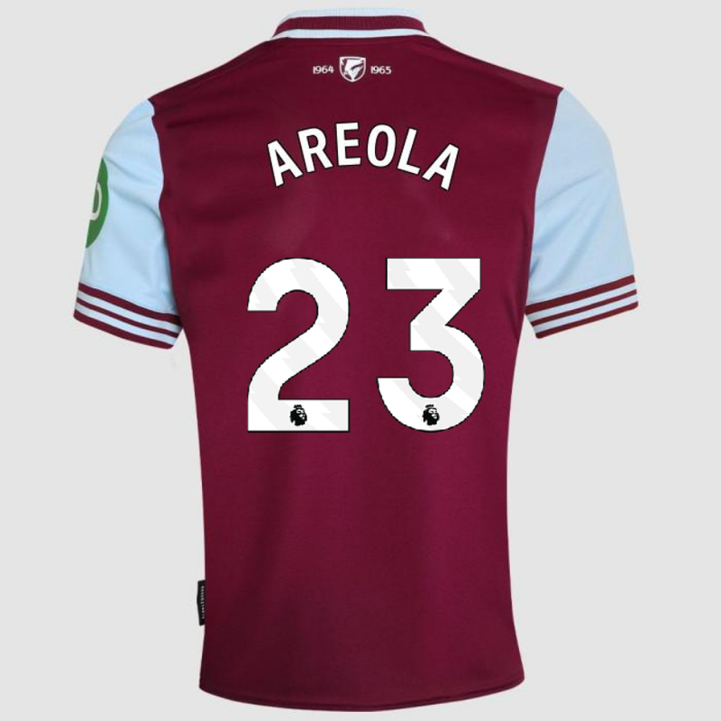 Areola #23 West Ham United Home Soccer Jersey 24-25