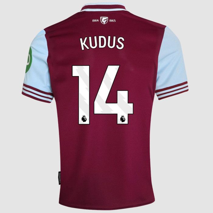 Kudus #14 West Ham United Home Soccer Jersey 24-25