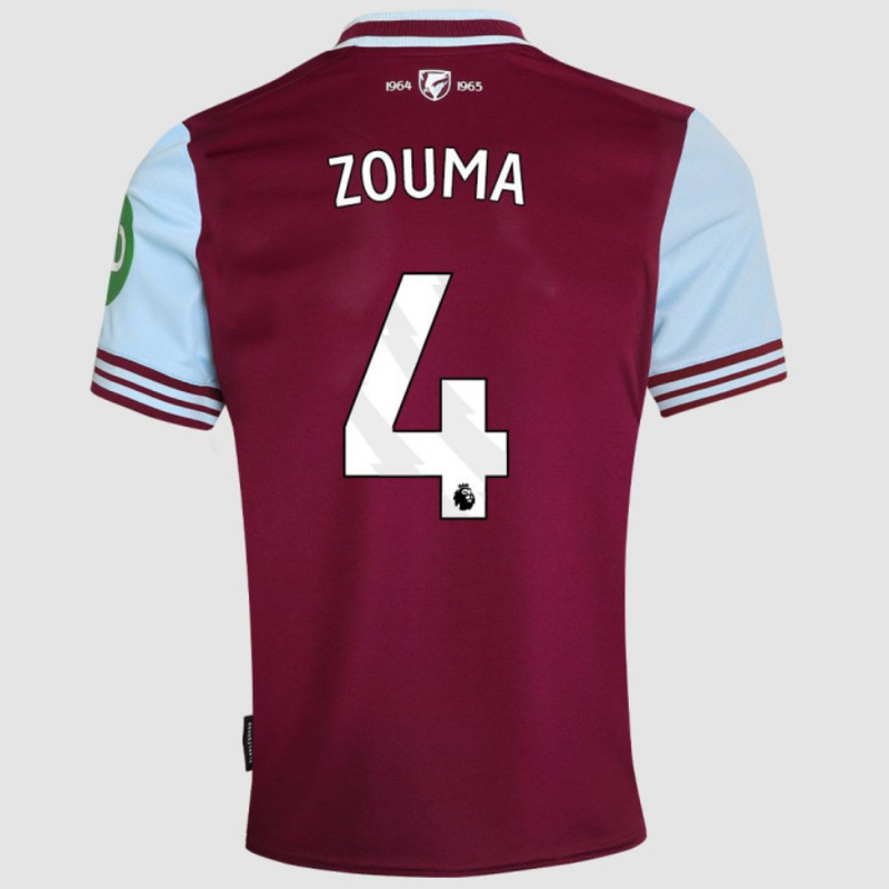 Zouma #4 West Ham United Home Soccer Jersey 24-25