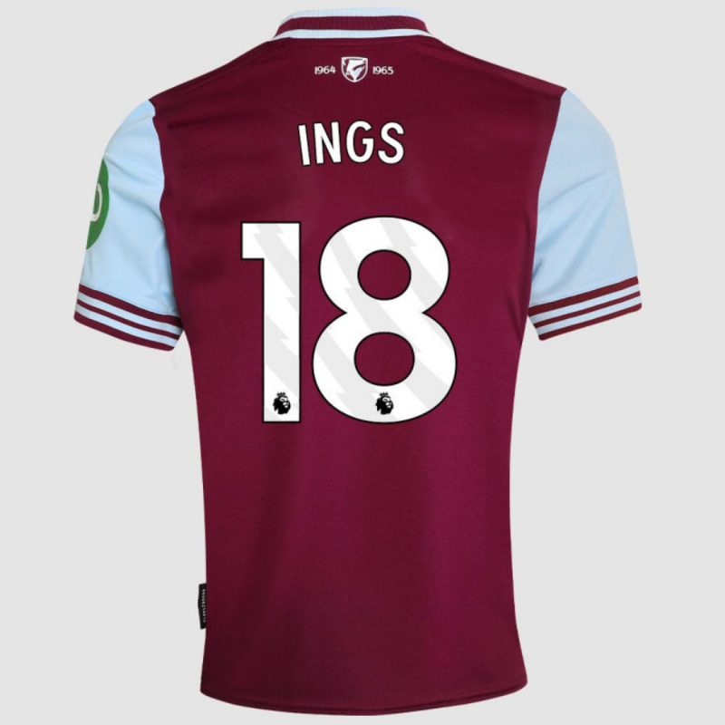 Ings #18 West Ham United Home Soccer Jersey 24-25