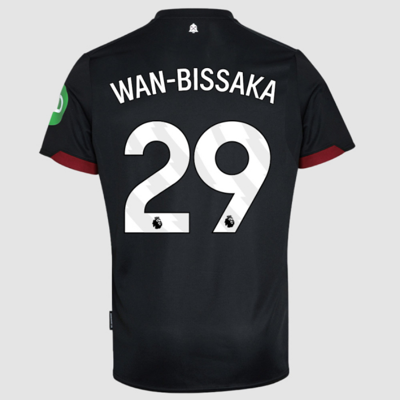Wan-Bissaka #29 West Ham United Away Black Soccer Jersey 24-25
