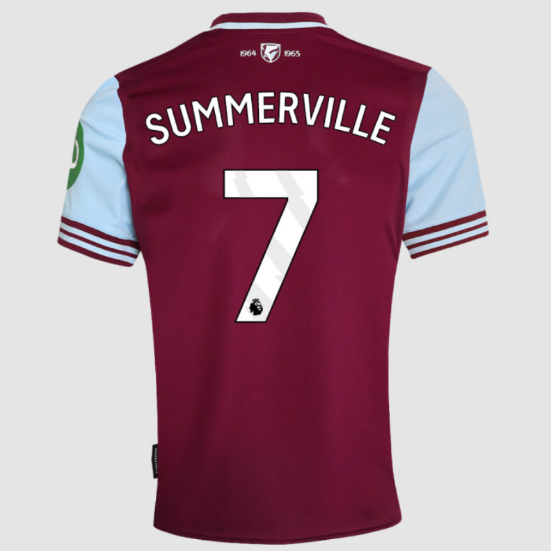 Summerville #7 West Ham United Home Soccer Jersey 24-25