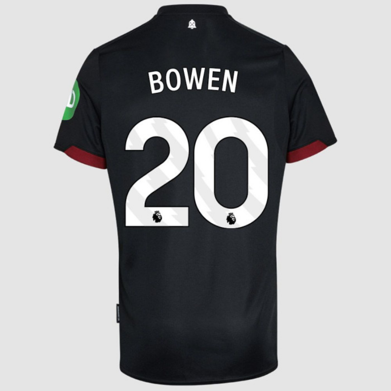 Bowen #20 West Ham United Away Black Soccer Jersey 24-25