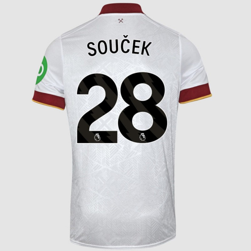 Soucek #28 West Ham United Third White Soccer Jersey 24-25