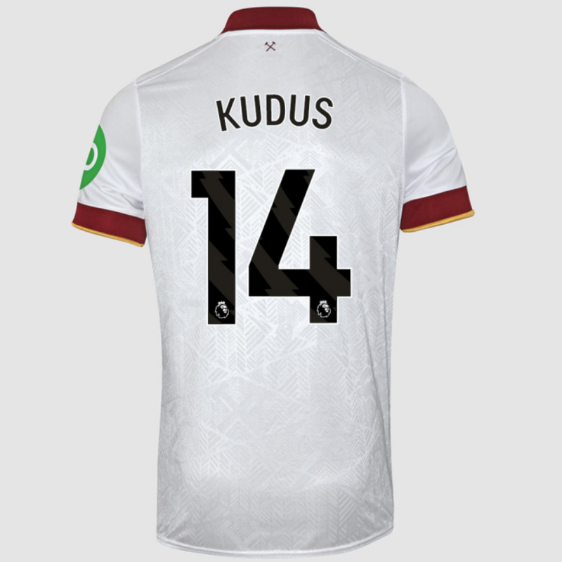Kudus #14 West Ham United Third White Soccer Jersey 24-25