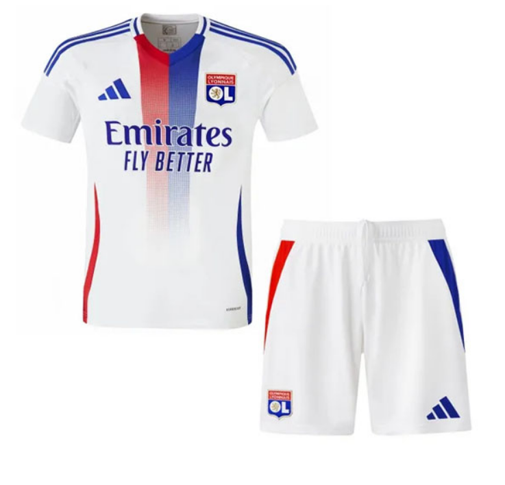 Olympique Lyonnais Home Jersey Kids Kit 24-25