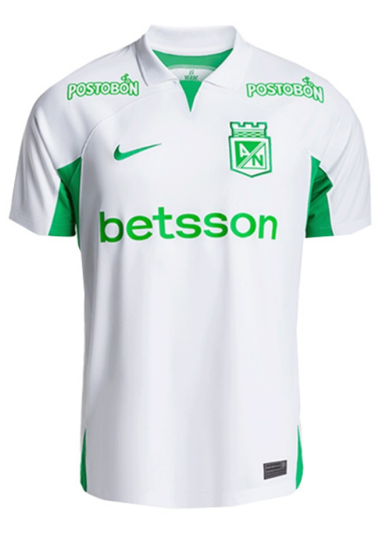 Atletico Nacional Away white Soccer Jersey 24-25