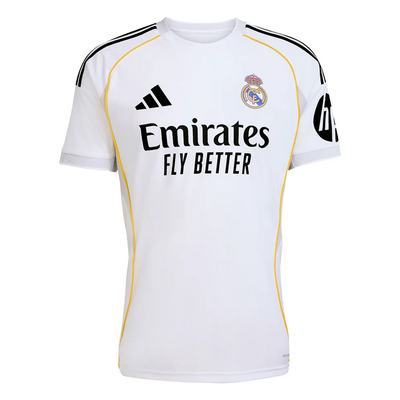 Real Madrid Home White Soccer Jersey 25-26 VALVERDE #8