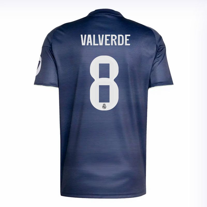 Real Madrid Away Navy Soccer Jersey 25-26 VALVERDE #8