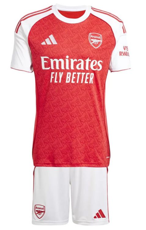 Arsenal Home Red Kids Kit 25-26