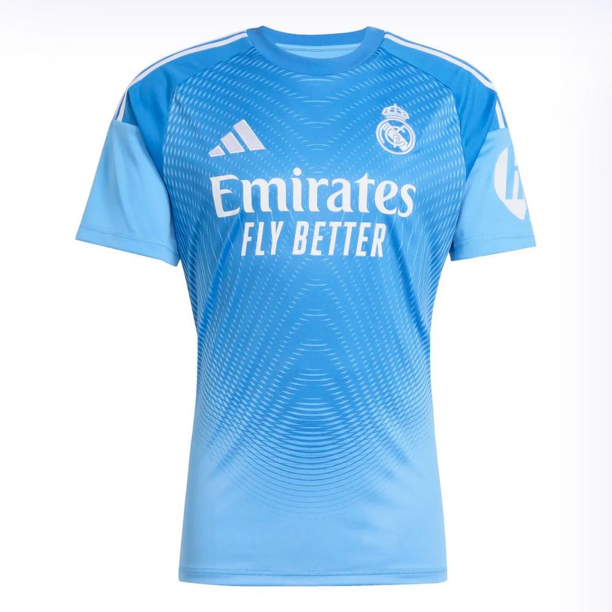 Real Madrid Home Blue Goalkeeper Soccer Jersey 25-26 COURTOIS #1