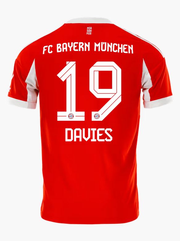 Bayern Munich Home Red Soccer Jersey 25-26 Davies #19
