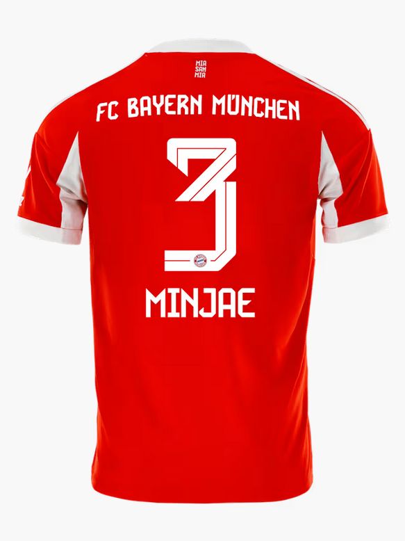 Bayern Munich Home Red Soccer Jersey 25-26 Minjae #3
