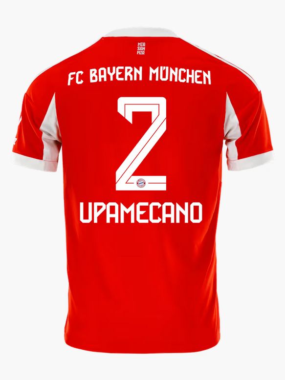 Bayern Munich Home Red Soccer Jersey 25-26 Upamecano #2