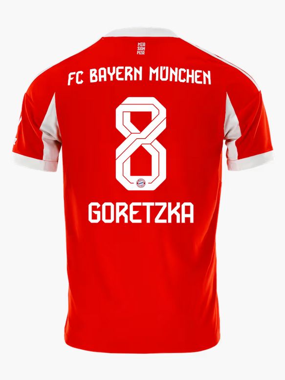 Bayern Munich Home Red Soccer Jersey 25-26 Goretzka #8