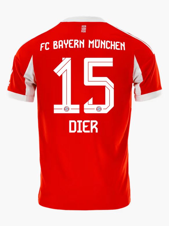 Bayern Munich Home Red Soccer Jersey 25-26 Dier #15