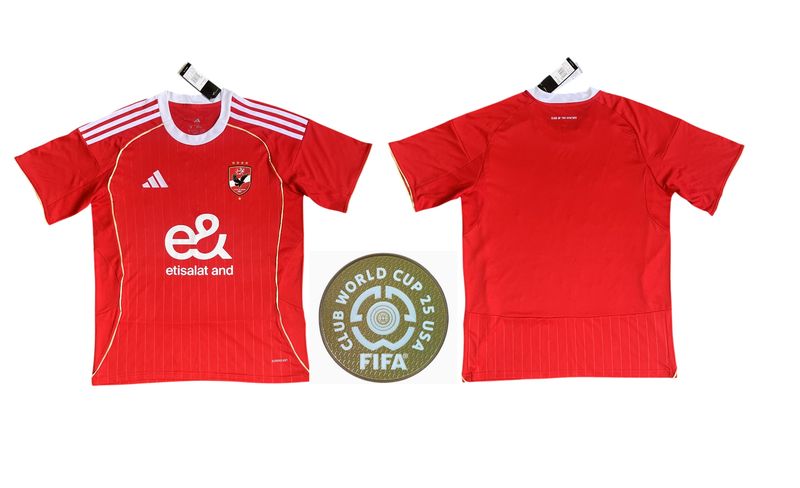 Al Ahly SC Home Red Club World Cup Soccer Jersey 25-26