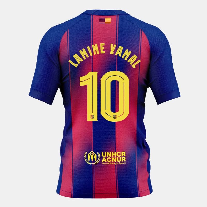 Barcelona Home Soccer Jersey 25-26 Lamine Yamal #10