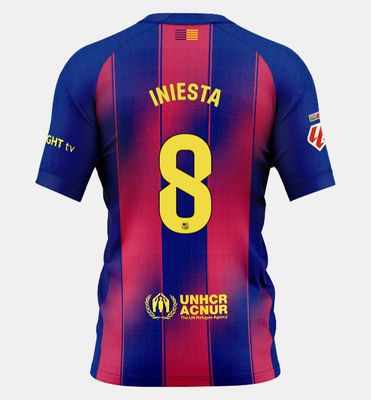 Barcelona Home Soccer Jersey 25-26 Iniesta #8 – Store