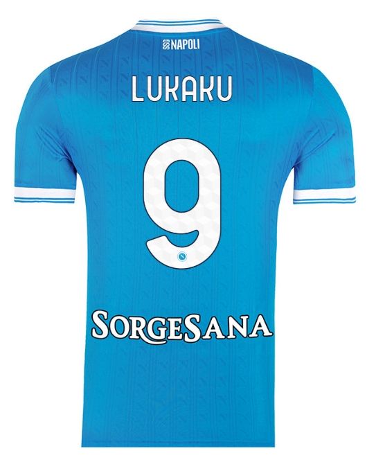 Napoli Home Soccer Jersey 25-26 Lukaku #9