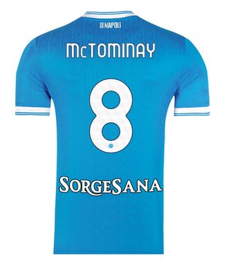 Napoli McTominay 8 ユニフォーム サイン入り Napoli Home Soccer Jersey 25-26 McTominay #8