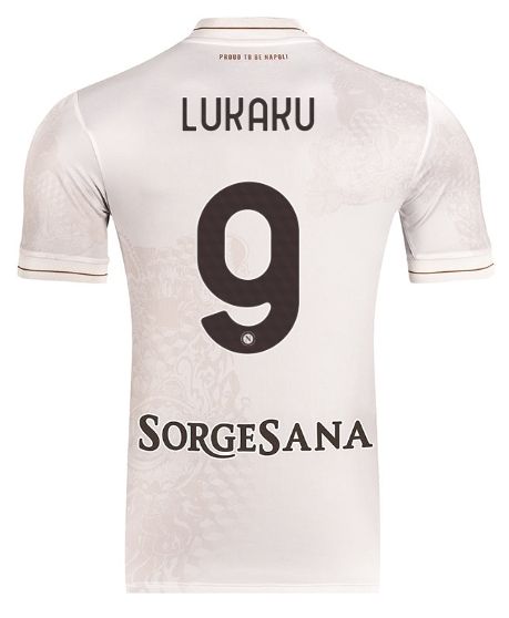 Napoli Away Soccer Jersey 25-26 Lukaku #9