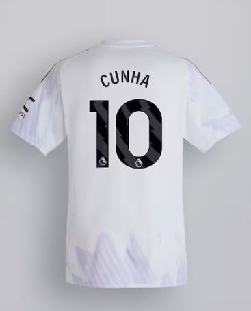 Manchester United Away Soccer Jersey 25-26 Cunha #10