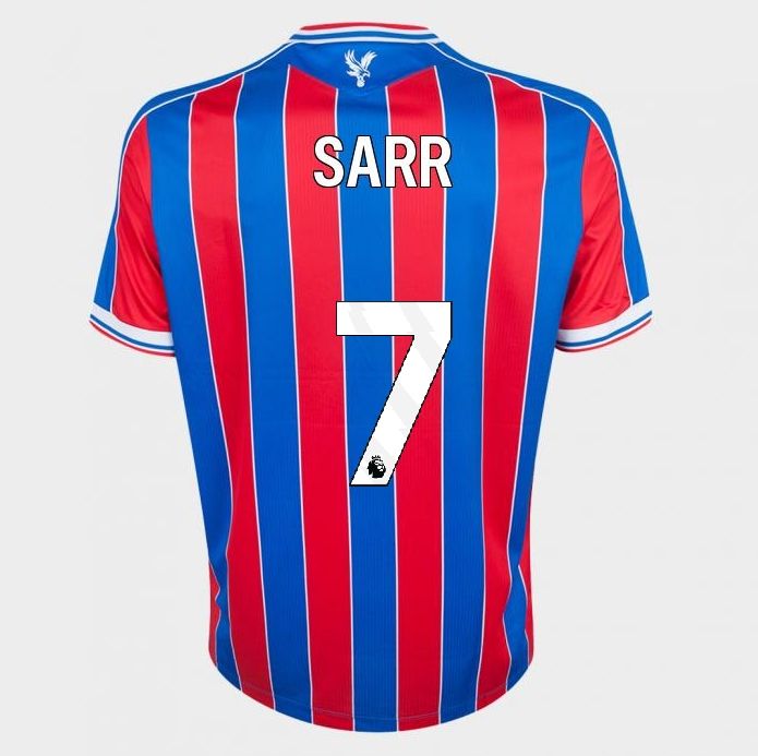 Crystal Palace Home Soccer Jersey 25-26 SARR #7