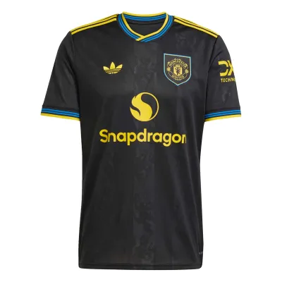 Manchester United Third Black Soccer Jersey 25-26 Cunha #10