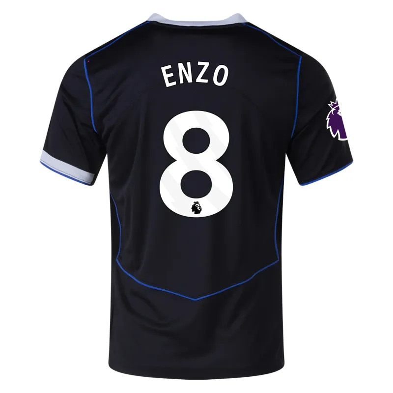 Chelsea Third Black Soccer Jersey 25-26 Enzo #8