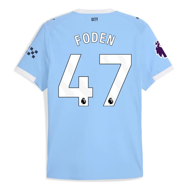 Manchester City Home Soccer Jersey 25-26 FODEN #47