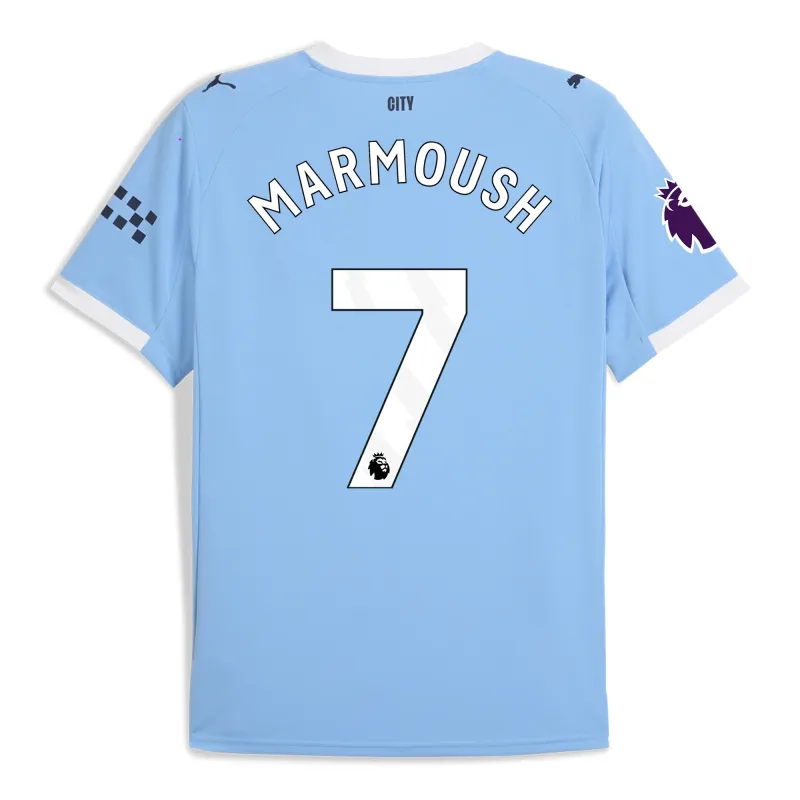 Manchester City Home Soccer Jersey 25-26 MARMOUSH #7
