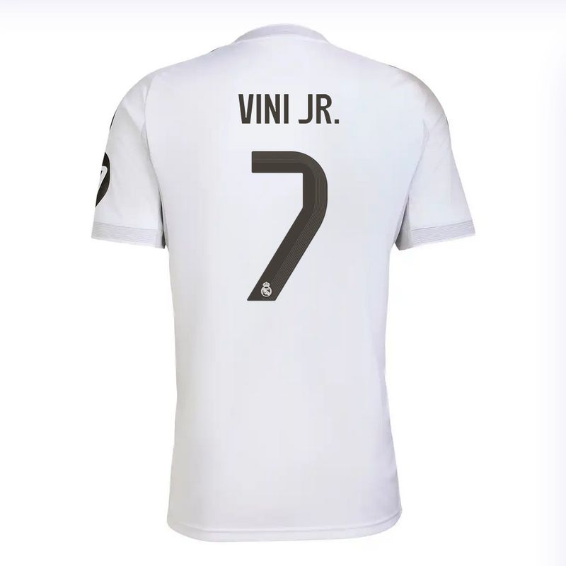Real Madrid Home White Soccer Jersey 25-26 VINI JR. #7