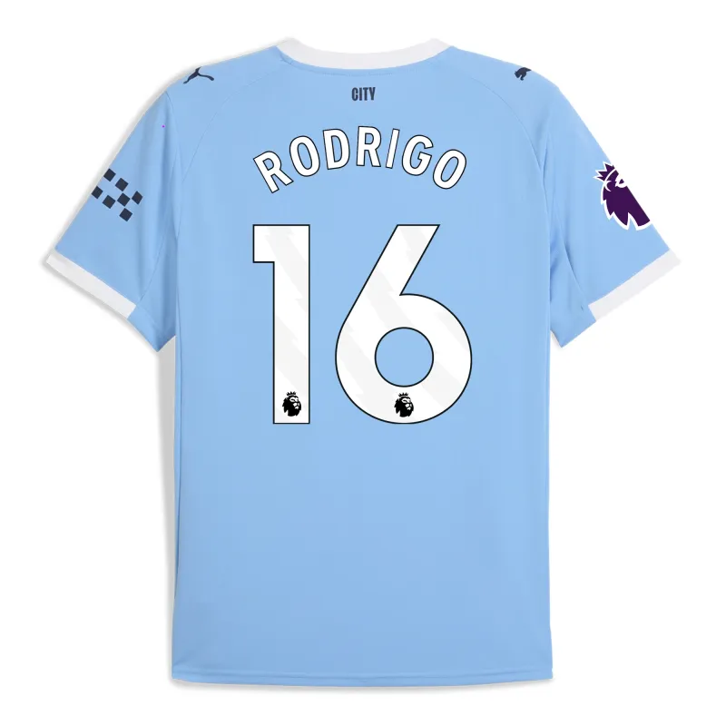 Manchester City Home Soccer Jersey 25-26 RODRIGO #16