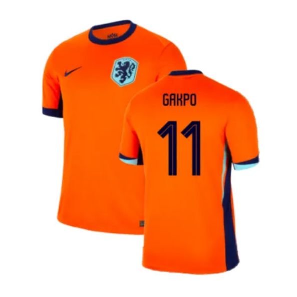 Netherlands Euro Cup Home Soccer Jersey 2024 GAKPO #11
