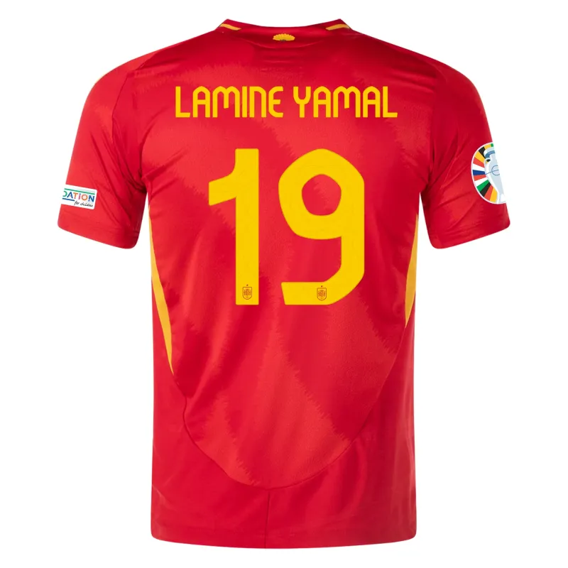 Lamine Yamal Spain Euro 2024 Home Jersey Player Version