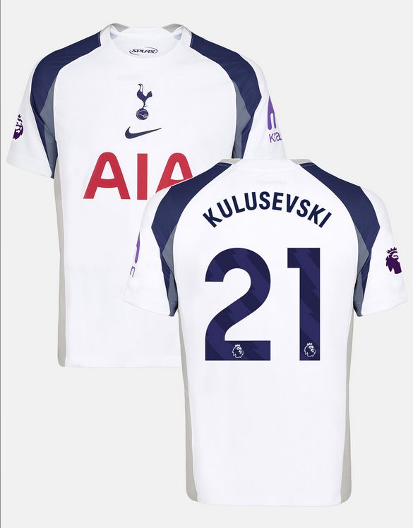 Tottenham Hotspur F.C. Home Soccer Jersey 25-26 KULUSEVSKI #21