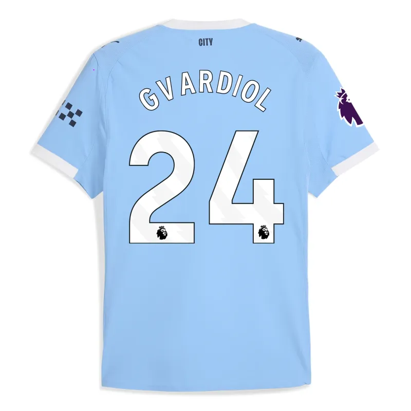 Manchester City Home Soccer Jersey 25-26 GVARDIOL #24