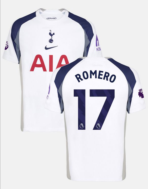 Tottenham Hotspur F.C. Home Soccer Jersey 25-26 ROMERO #17