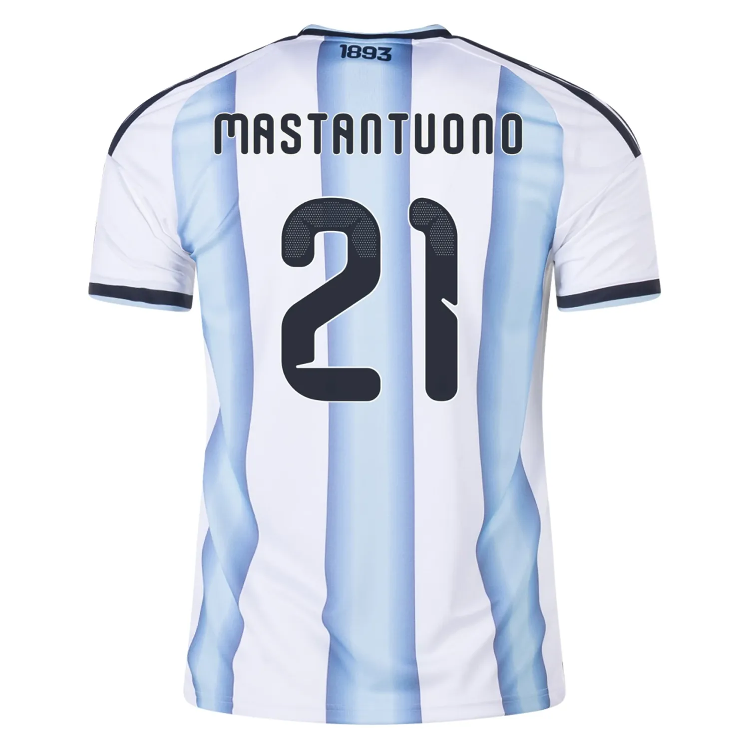 Argentina 2026 World Cup Home Soccer Jersey Mastantuono #21