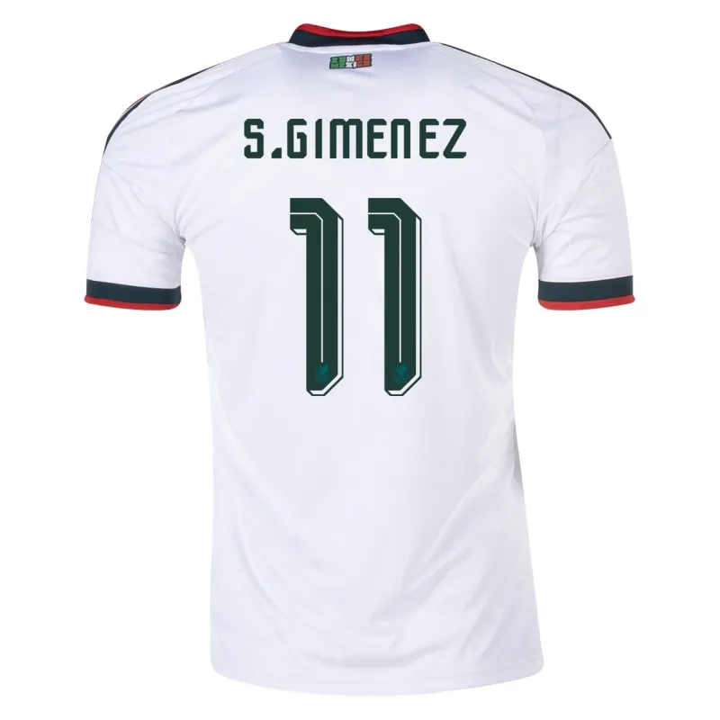 Mexico World Cup 2026 Away White Soccer Jersey Santiago Gimenez