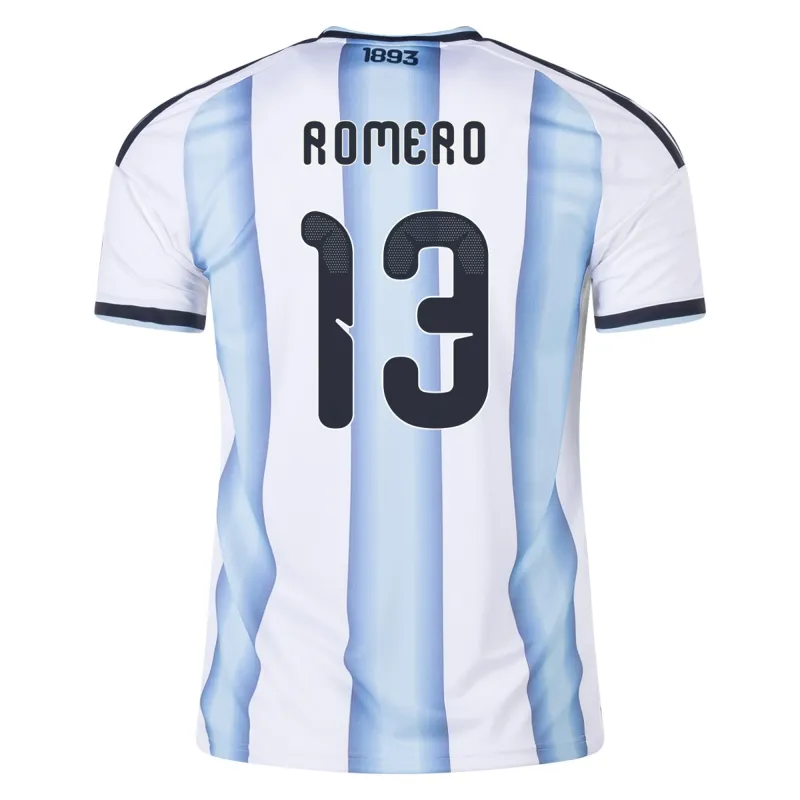 Argentina 2026 World Cup Home Soccer Jersey Romero #13