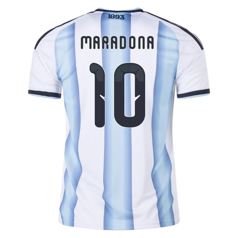 Argentina 2026 World Cup Home Soccer Jersey Maradona #10