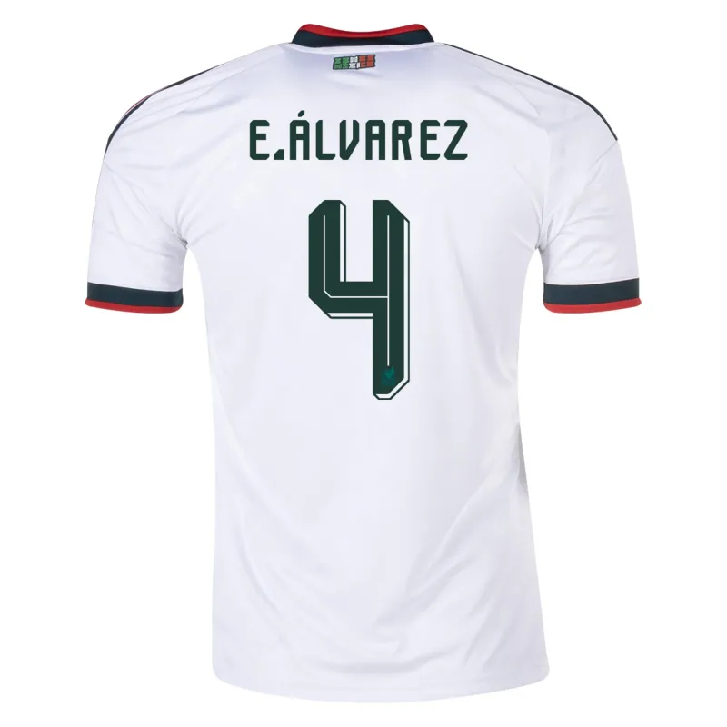Mexico World Cup 2026 Away White Soccer Jersey Edson Alvarez