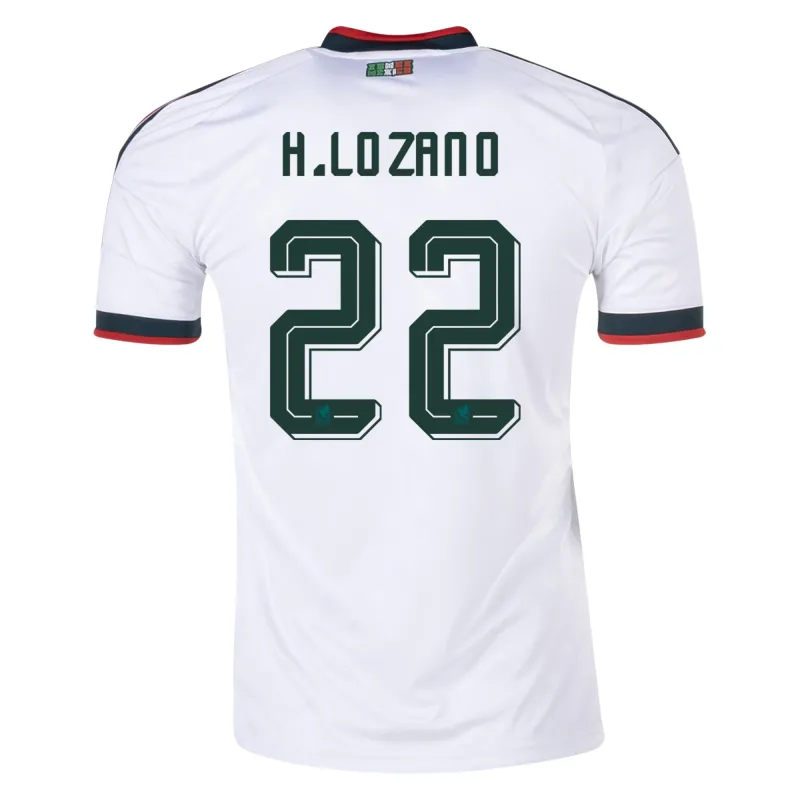 Mexico World Cup 2026 Away White Soccer Jersey Hirving Lozano