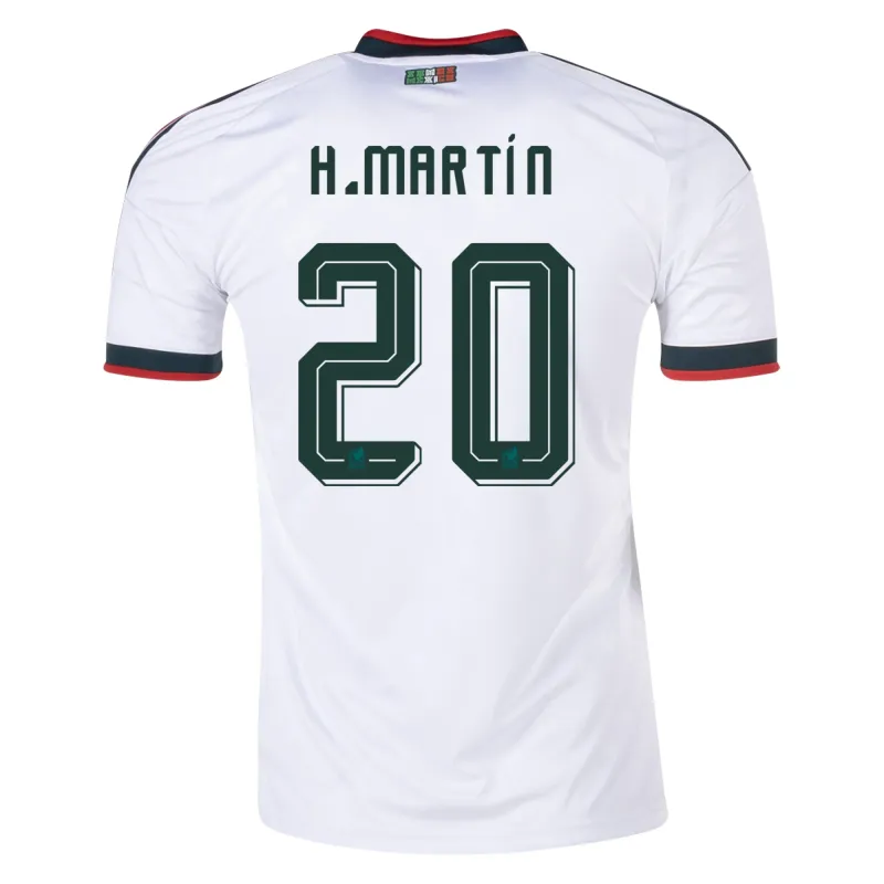 Mexico World Cup 2026 Away White Soccer Jersey Henry Martin