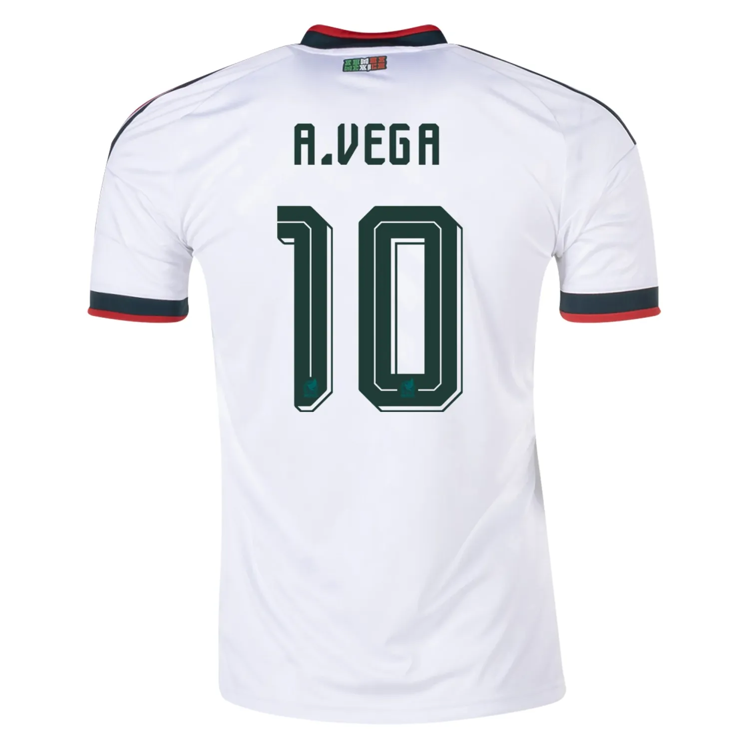 Mexico World Cup 2026 Away White Soccer Jersey Alexis Vega