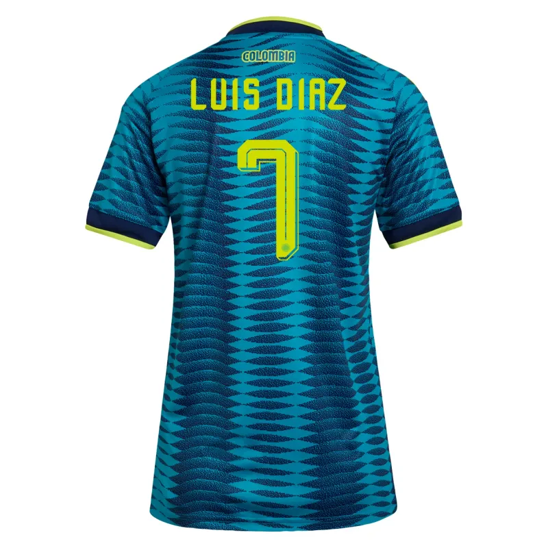 Colombia 2026 World Cup Away Women's Soccer Jersey Luis Diaz #7