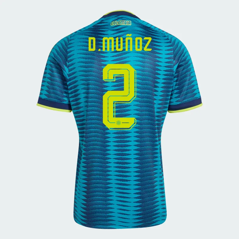 Colombia 2026 World Cup Away Soccer Jersey D. Munoz #2